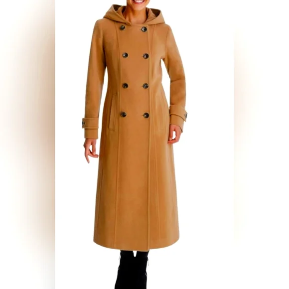 Anne klein double breasted trench coat hotsell